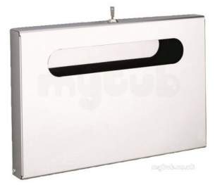 Delabie Dispensers -  Delabie Toilet Seat Protector Dispenser Polished Stainless Steel