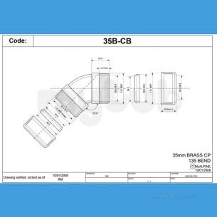 Mcalpine Metalic Traps and Waste -  Mcalpine 35b-cb 35mm Compression Bend 135deg Cp 35b-cb