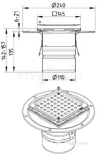 Blucher Drainage -  Domestic 150 Flanged Drain 360.300.110