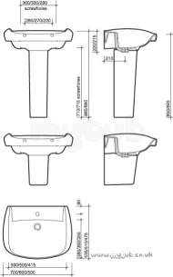 Twyford Envy -  Envy Nv4321 700mm One Tap Hole Basin Wh Nv4321wh