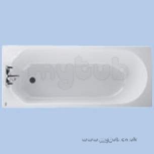 Twyfords Acrylic Baths -  Normandie 1700 X 700 Two Tap Holes Acr Bath White Nr8502wh