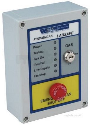 Black Automatic Gas Controls -  Black Provengas Labsafe Pgls001