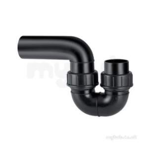 Geberit Hdpe Range 32mm To 315mm -  Hdpe 90mm P Trap With Flange Bushing