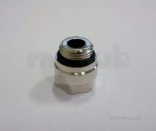 Myson Radiator Extension Pieces -  20mm Extension Tail For Std Rad Tappings Chrradext-20