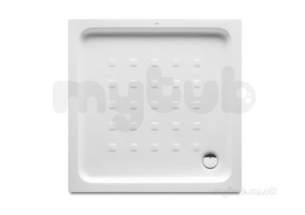 Roca Shower Trays -  Easy 700 X 700mm Crmc Shower Tray White