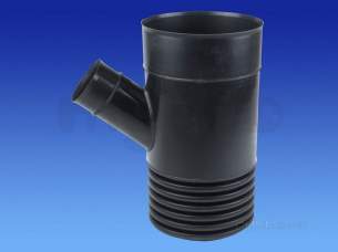 Twinwall Pipe and Fittings -  500mm S/s Uneq Junx450mm 45 500tw450x45