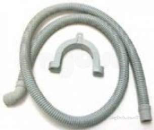 Invicta Hoses Domestic Appliances -  Invicta Hose Drain 1.5 Meter 90 Elbow Wall Mounted