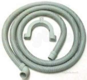 Invicta Hoses Domestic Appliances -  Invicta Hose Drain 2.5 Meter 90 Elbow Wall Mounted