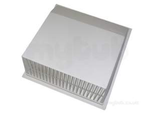 Passive Ventilation Grilles -  Stadium 9x 9 Inch Plastic Cowl Bm424/w