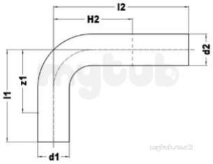 Xpress Copper and Solar Fittings -  Xpress Cu S19 90d Male Bend 15 38390