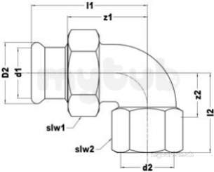 Xpress Copper and Solar Fittings -  Xpress Cu S65f Fi Connector 54x2