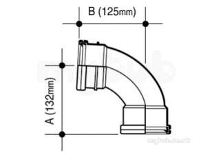 Osma Below Ground Drainage -  3d561 Osma 82mm Double S/r Bend 87.5deg