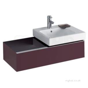 Twyford Moda Sanitaryware -  3d 890 Vanity Unit Right Hand Cutout 1 Drawer-plum 840591