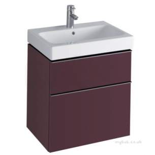 Twyford Moda Sanitaryware -  3d 595 Vanity Unit 2 Drawer Plum 840361