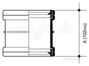 Osma Above Ground Drainage -  3s105b Black Osma Double Socket 3s105 B
