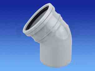 Hepworth Soil and Rainwater -  Hepworth Building 3 Inch X 45deg Bend S15/3-g