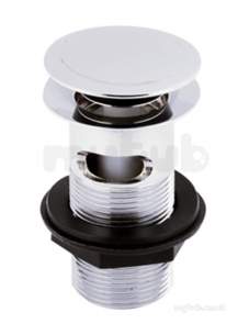 Eastbrook Brassware -  4.1004 Push Button Basin Waste Chrome