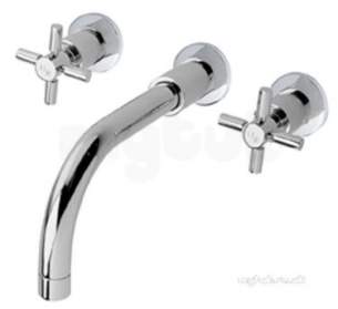 Eastbrook Brassware -  4.1228c Tec Cross Head W/m Basin Mixer