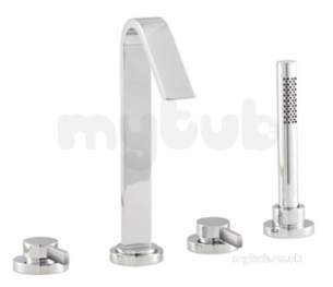 Eastbrook Brassware -  4.1338 Clio 4 Th Bath Mixer C/w Shower