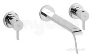 Eastbrook Brassware -  Clio Wall Mounted Bath Filler Ch