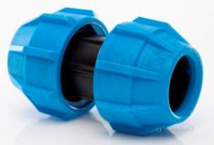 Polyfast Polyethylene Compression Fittings -  Polypipe Slip/repair Coupler 20mm 40020s