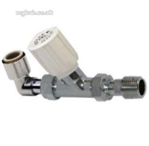 Terrier and Belmont Radiator Valves -  Terrier 368 10mm P/f Elb Str Wh Cp