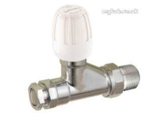 Terrier and Belmont Radiator Valves -  Belmont 98cpwh 22mm/3/4 Inch Strt Chrm/plate