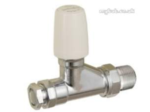 Terrier and Belmont Radiator Valves -  Belmont 98cpls 22mm/3/4 Inch Strt Chrm/plate