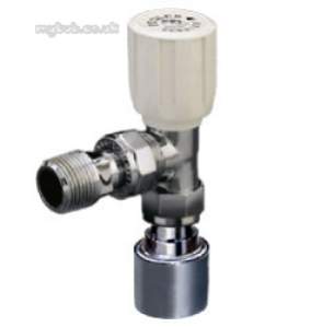 Terrier and Belmont Radiator Valves -  Terrier 367 10mm X 1/2 Inch P/f Str Ang Wh Cp