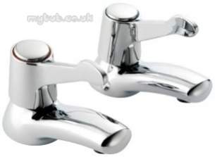 Pegler Mercia Brassware -  Mercia Qt 1/2 Inch Basin Pillar Taps
