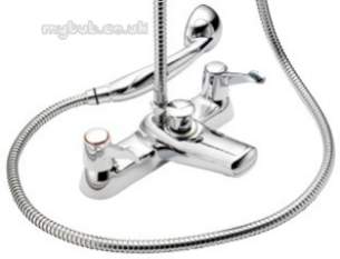 Pegler Mercia Brassware -  Mercia Qt Bath/shower Mixer C/w Kit