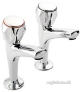 Pegler Mercia Brassware -  Mercia Modern 1/2 Inch High Neck Sink Taps