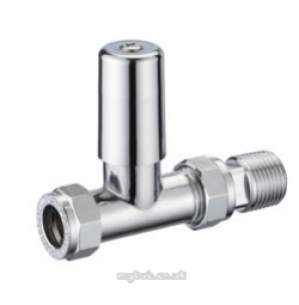 Pegler TRVs -  Terrier 1/2 Inch X10mm Ls Str Twl Rail Valve Cp