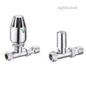 Pegler TRVs -  Terrier 1/2 Inch X10mm Str Trv And Ls Pack Cp