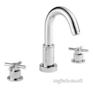 Pegler Luxury Bathroom Brassware -  Pegle Xia 4k8017 3 Hole Deck Basin