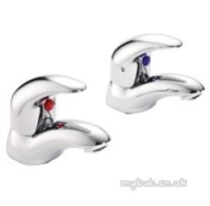 Pegler Opal and Slique Brassware -  Signia 4l2102 3/4 Inch Bath Pillar Taps Cp
