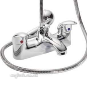 Pegler Opal and Slique Brassware -  Signia 4l2105 Bath And Shower Mixer Cp