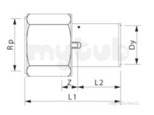 Wavin K1 Mlcp Multi Layer Pipe System -  Wavin K1 Mlcp X Fi Connector 63x2