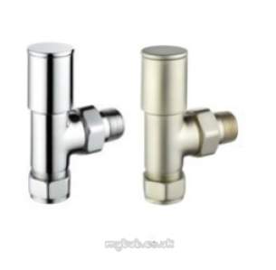 Pegler TRVs -  Pegler Modern Wh And Ls 15mm Angle Sn