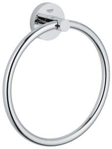Grohe Tec Brassware -  Grohe Essentials Towel Ring 40365001