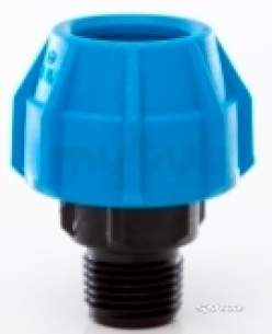 Polyfast Polyethylene Compression Fittings -  Male Adaptor 32mm 32x1 Bsp 40432