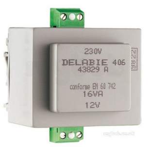 Delabie Accessories and Miscellaneous -  Delabie Transformer 230/12v Without Box Suitable For Din Rail