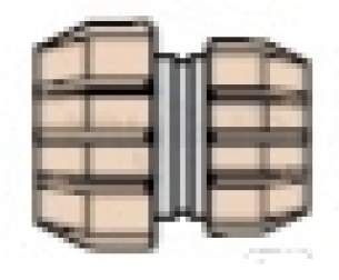 Polyfast Polyethylene Compression Fittings -  Reducing Coupler 25mm 25x20mm 40625