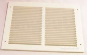 Passive Ventilation Grilles -  Airflow Mv1208 12 Inch X8 Inch P/steel Grille Wh