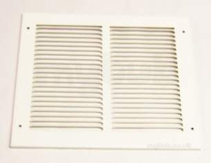 Passive Ventilation Grilles -  Airflow Mv1008 10 Inch X8 Inch P/steel Grille Wh