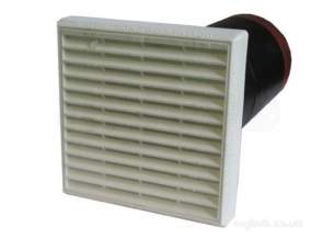 Passive Ventilation Grilles -  Airflow Gas 1 N/fh 5 Inch Drill V/set Terr