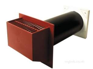 Passive Ventilation Grilles -  Airflow Gas 2h 5 Inch Drill Vent Set Terra