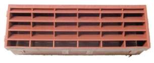 Passive Ventilation Grilles -  Airflow 920 9 Inch X 3 Inch Airbrick Terracotta