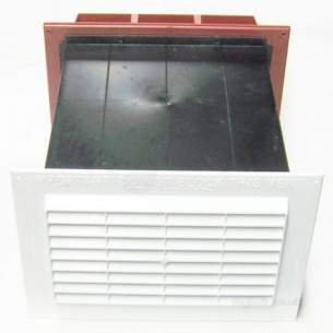 Passive Ventilation Grilles -  Airflow Db96 9 Inch X6 Inch Draught Red Vent Set