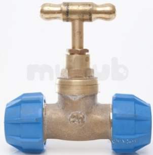 Polyfast Polyethylene Compression Fittings -  Polypipe Gunmetal Stop Cock 2 F.i. 31063